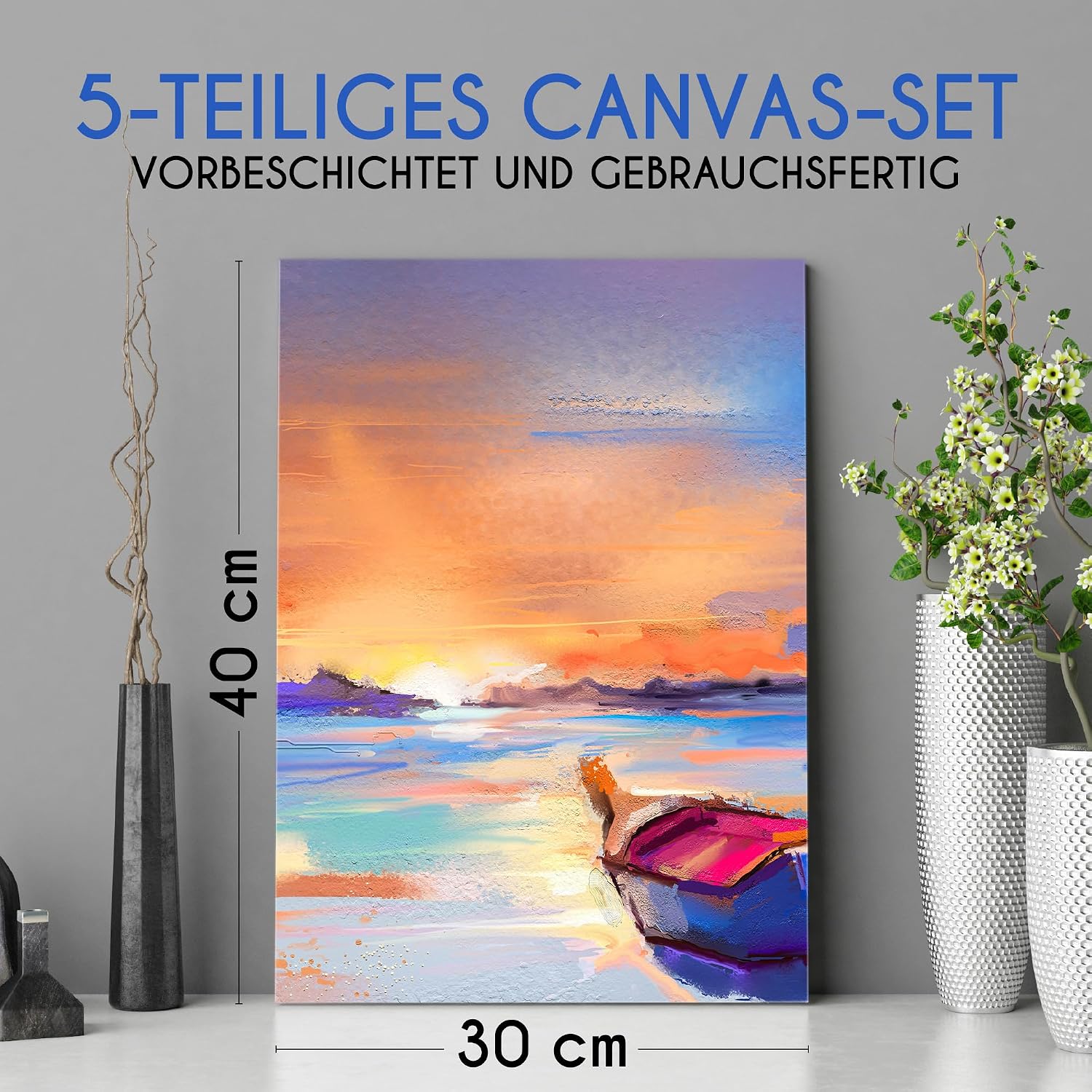 Thumbnail 1 de ZENACOLOR 5 Leinwände 30 x 40 cm