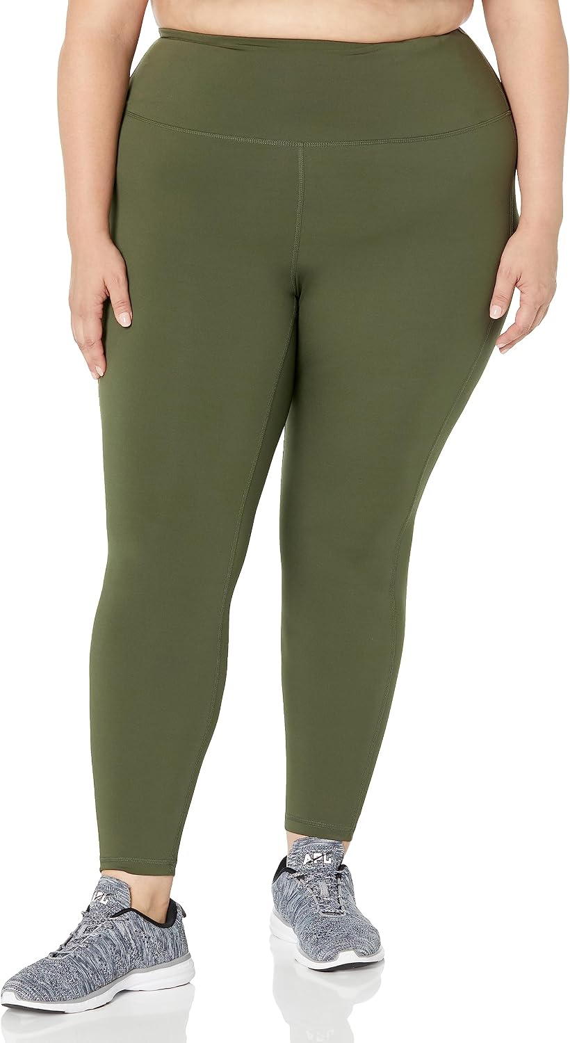 Detalle de Amazon Essentials Women's Active Sculpt Workout Leggings – High‑Rise, Full‑Length (Plus Size available)