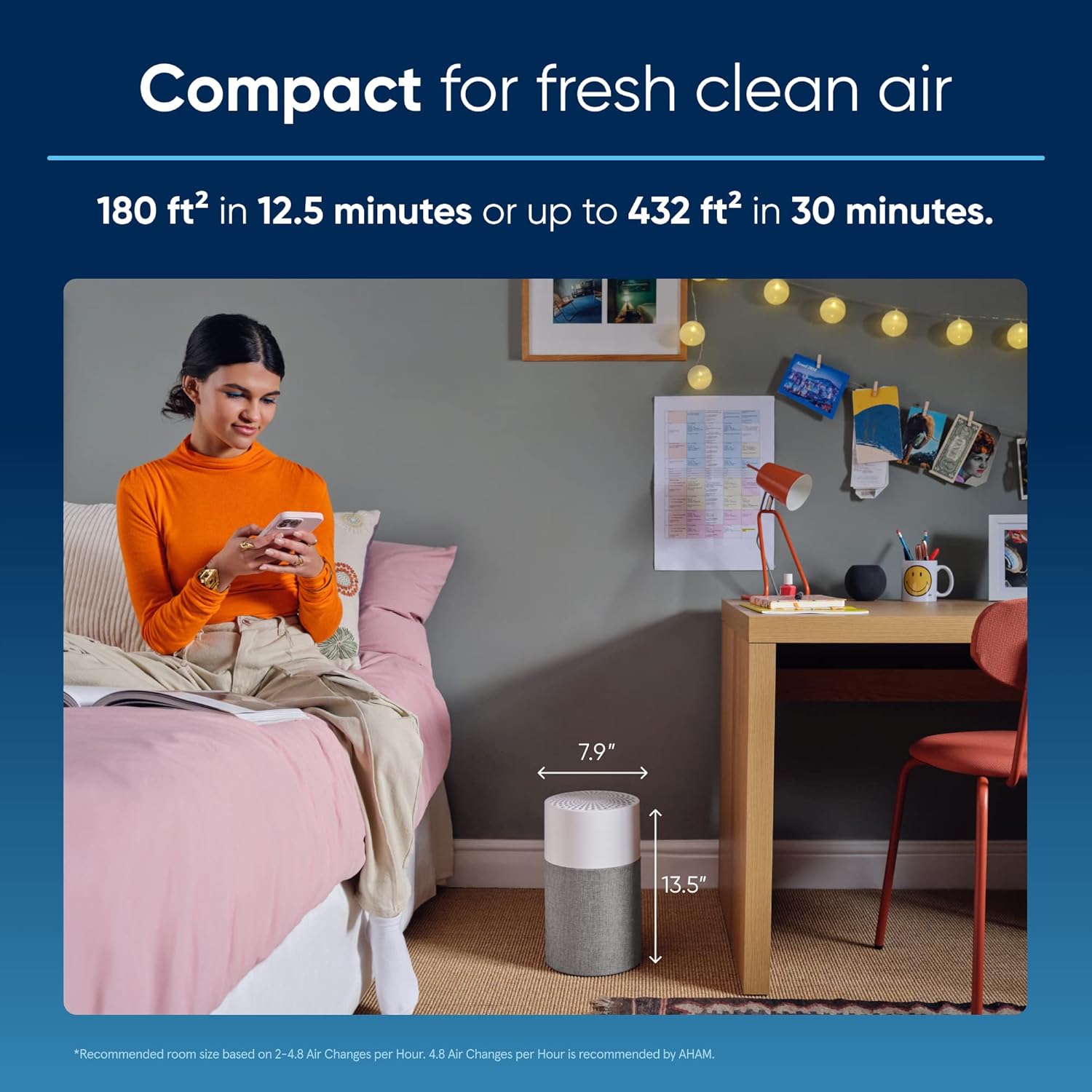 Thumbnail 1 de Blueair Blue Pure 511 HEPASilent Air Purifier for Bedroom, Small Rooms, Nursery, and Pet Areas