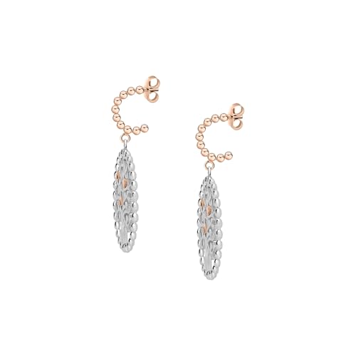 Detalle de Morellato SAQE12 – Orecchini da donna della collezione Talismani in acciaio con accento in oro rosa