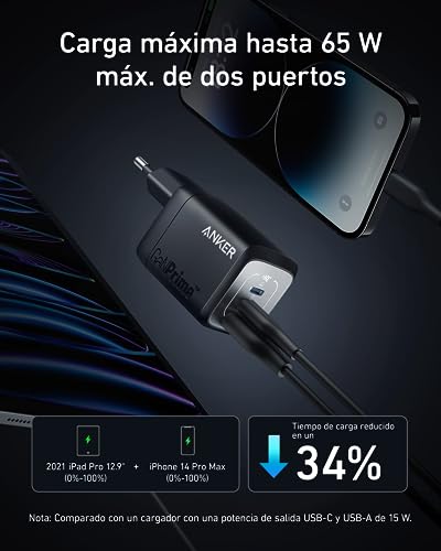Thumbnail 2 de Anker Prime GAN 67W: Cargador Rápido Compacto y Plegable ⚡