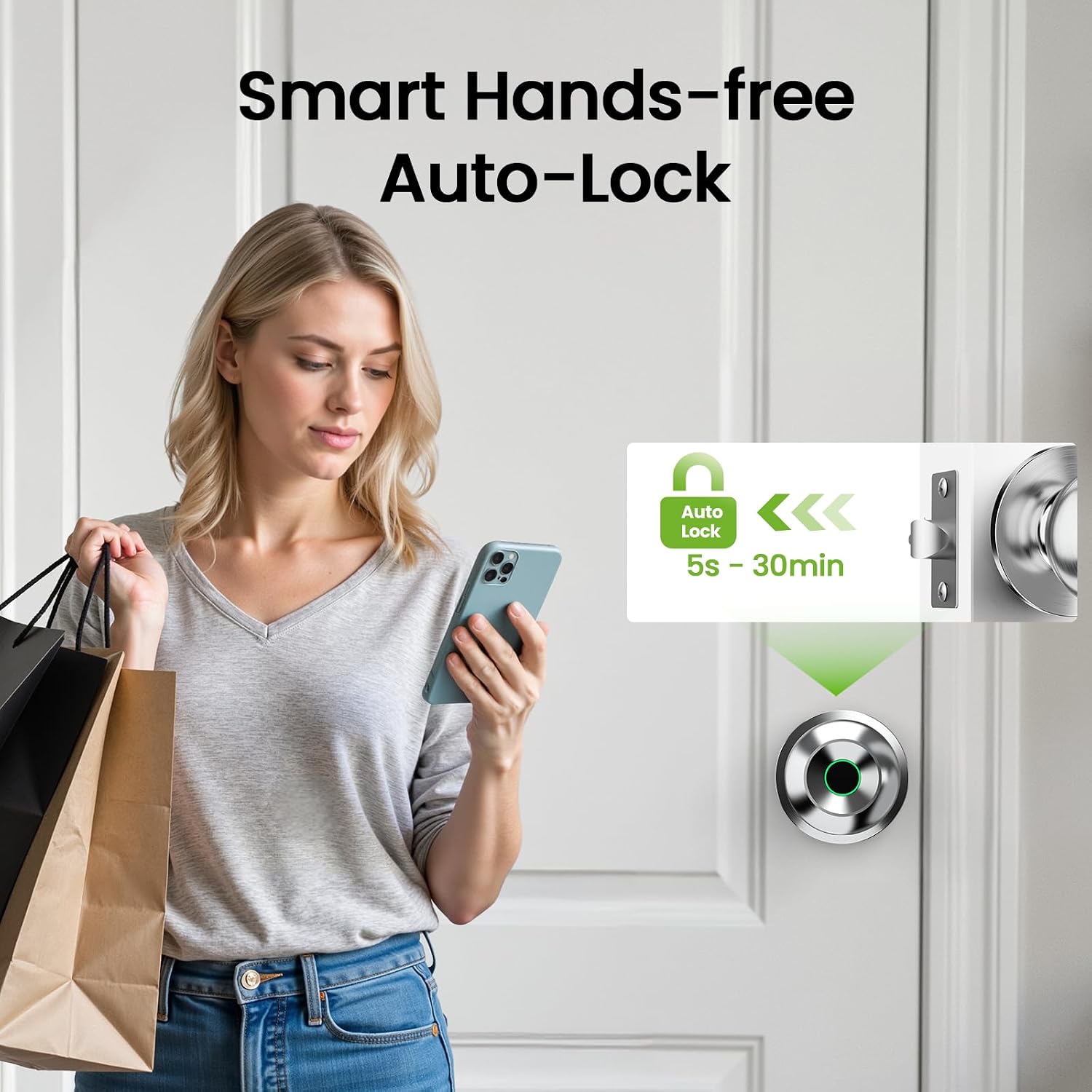 Detalle 2 de GHome Smart Fingerprint Door Knob
