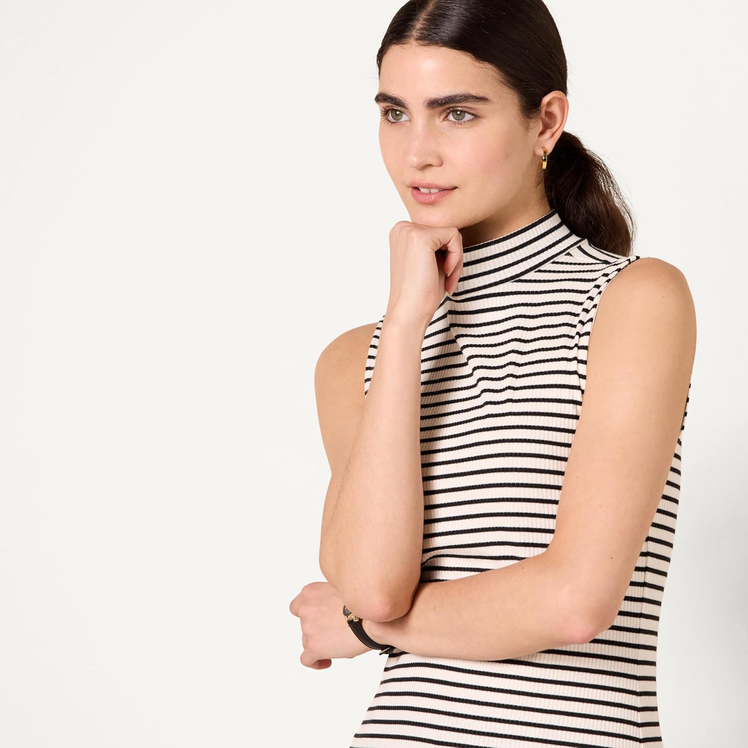 Thumbnail 3 de Amazon Essentials Damen ärmelloses Rippstrick-Top mit Stehkragen (Slim Fit)