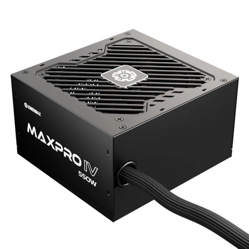 Detalle de Enermax MAXPRO IV 550W ATX no modular 80 Plus: estabilidad y eficiencia para PC de alto rendimiento