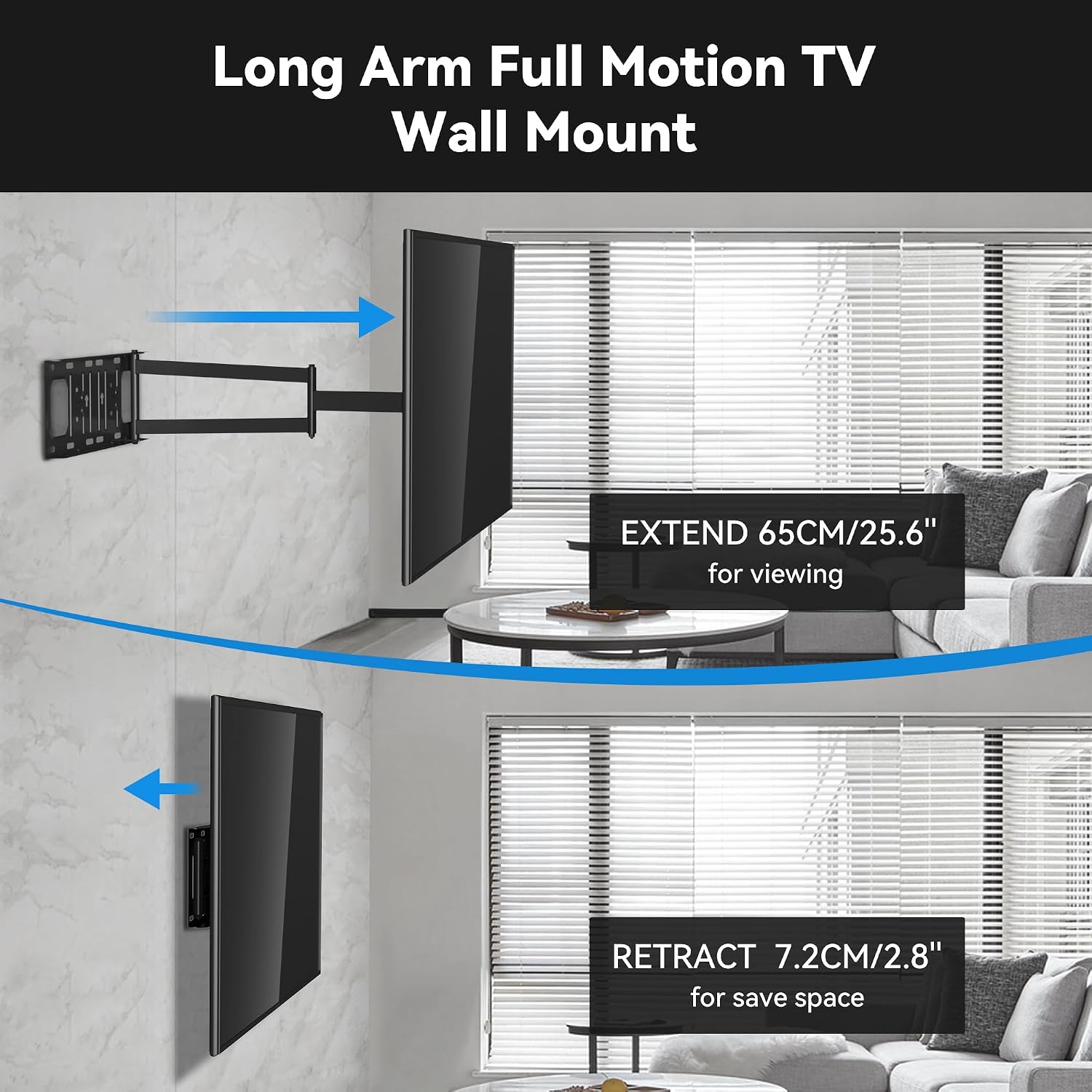 Detalle 2 de FORGING MOUNT Long Reach TV Wall Bracket 650mm