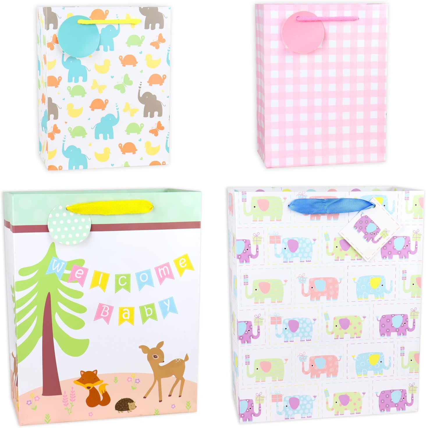 Thumbnail 3 de Fzopo Baby Gift Bags Assortment – Heavy Duty Paper Bags (12-Pack, Small/Medium/XL)