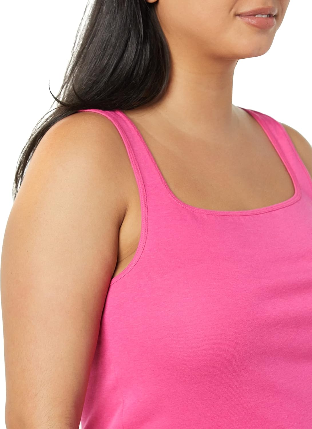 Thumbnail 5 de Amazon Essentials Damen Slim Tanktop mit quadratischem Ausschnitt aus Baumwoll-Modal-Mix