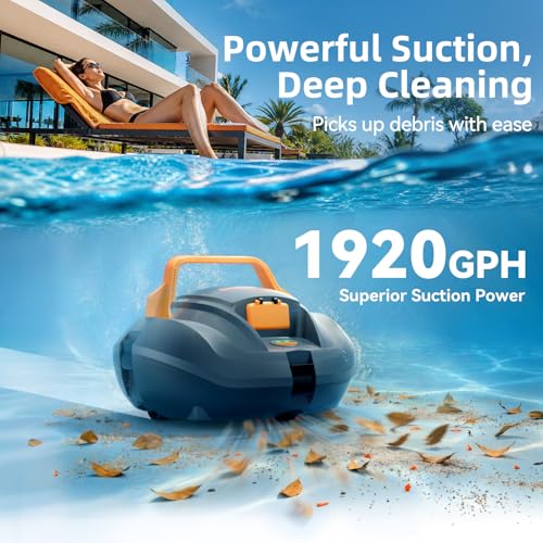 Detalle de CoasTeering Planet Robot Piscine sans Fil – Nettoyage autonome pour piscines jusqu’à 80 m²