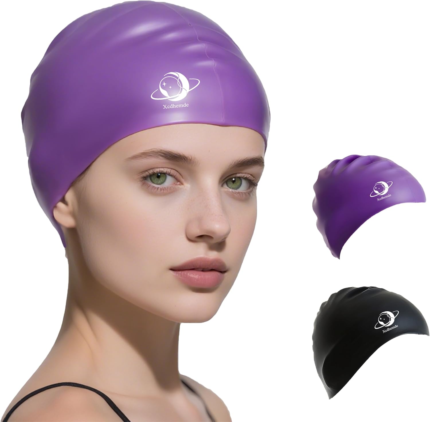 Xcdhemde Cuffia da Nuoto Unisex in Silicone: Comfort, Elasticità e Protezione per Capelli in Piscina