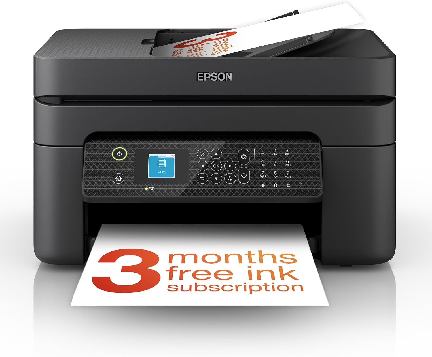Detalle de Epson WorkForce WF-2930DWF A4 wireless inkjet printer 🖨