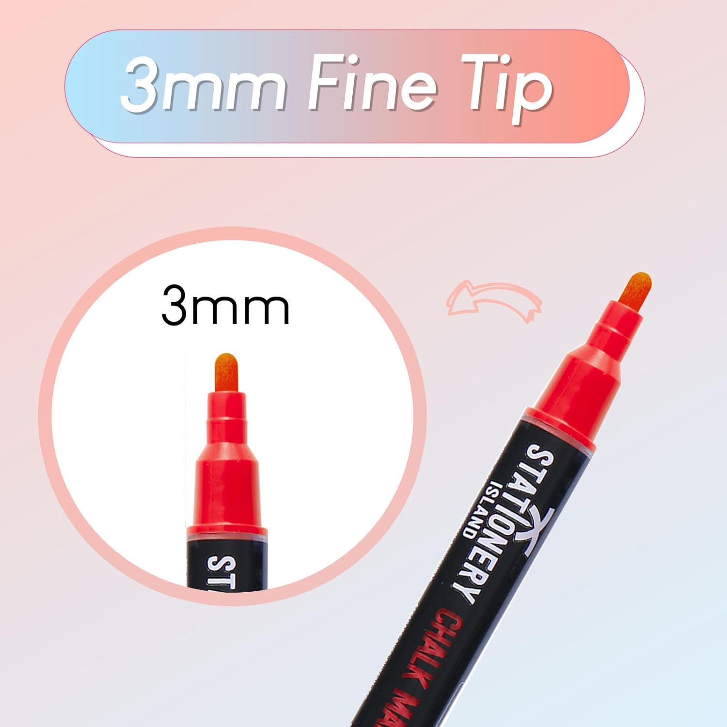 Thumbnail 1 de STATIONERY ISLAND W30 Chalk Pens 8 pack — 3mm 🖊️