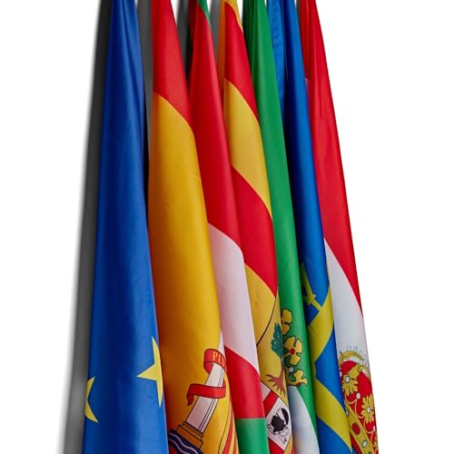 Detalle de Runesol Estelada Catalana - Bandera de Cataluña 91x152 cm para exterior (4 Ojales) - Independentista