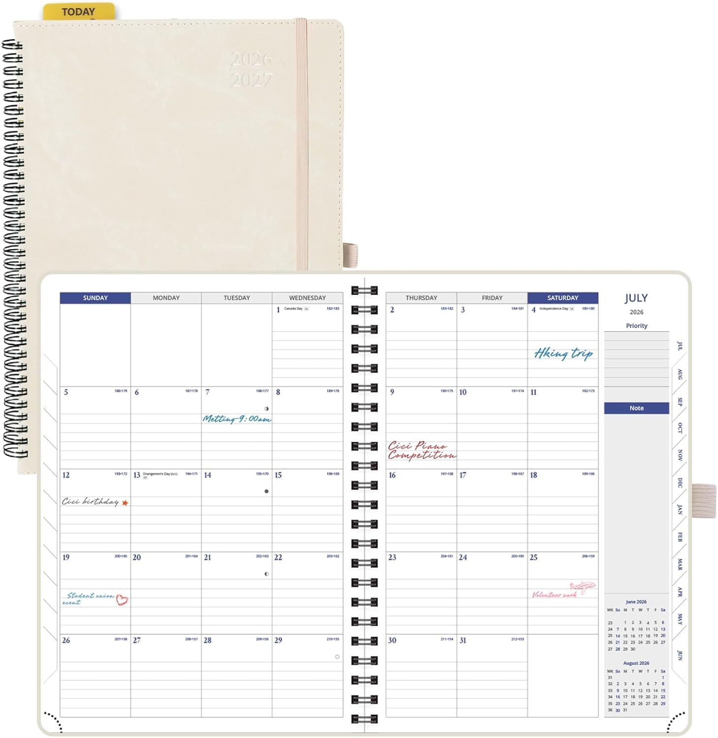 Detalle de POPRUN Monthly Planner 8.25" x 11.75