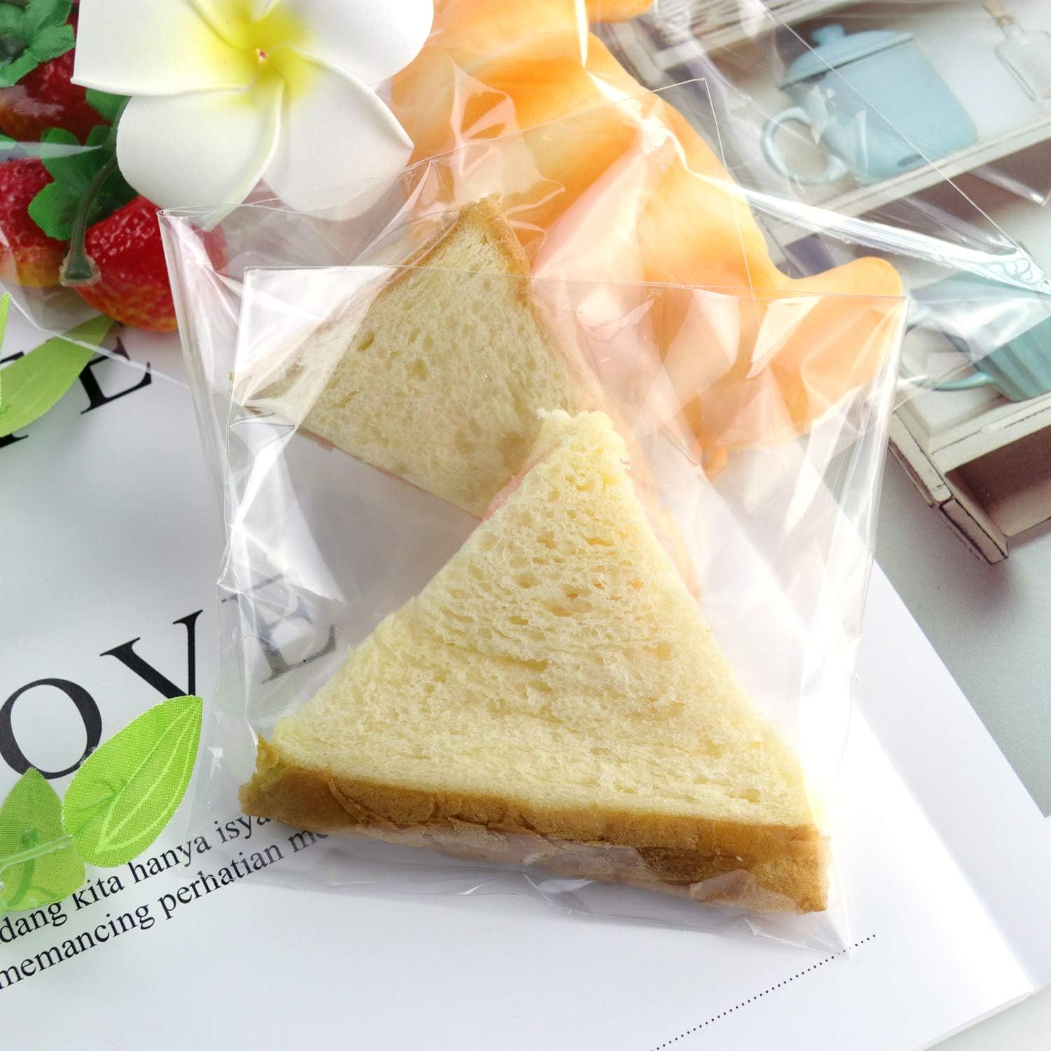 Thumbnail 1 de NEOACT Cello Bags-400p Clear Resealable Cellophane Bags, 4 x 4.73 in