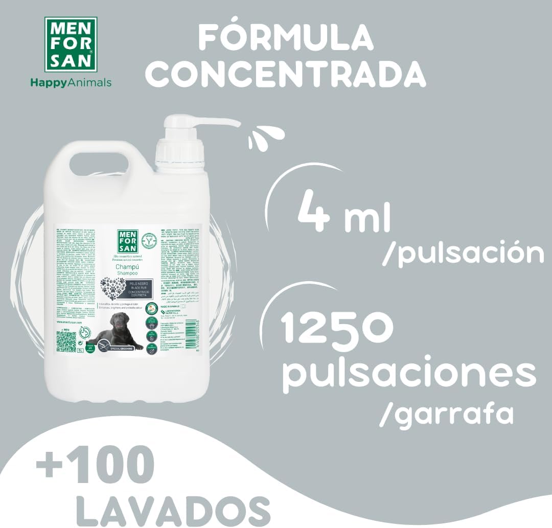 Thumbnail 5 de MENFORSAN Shampooing Men per cani dal pelo scuro San Chien Cheveux Foncé, profumazione fruttata, flacone 5 L