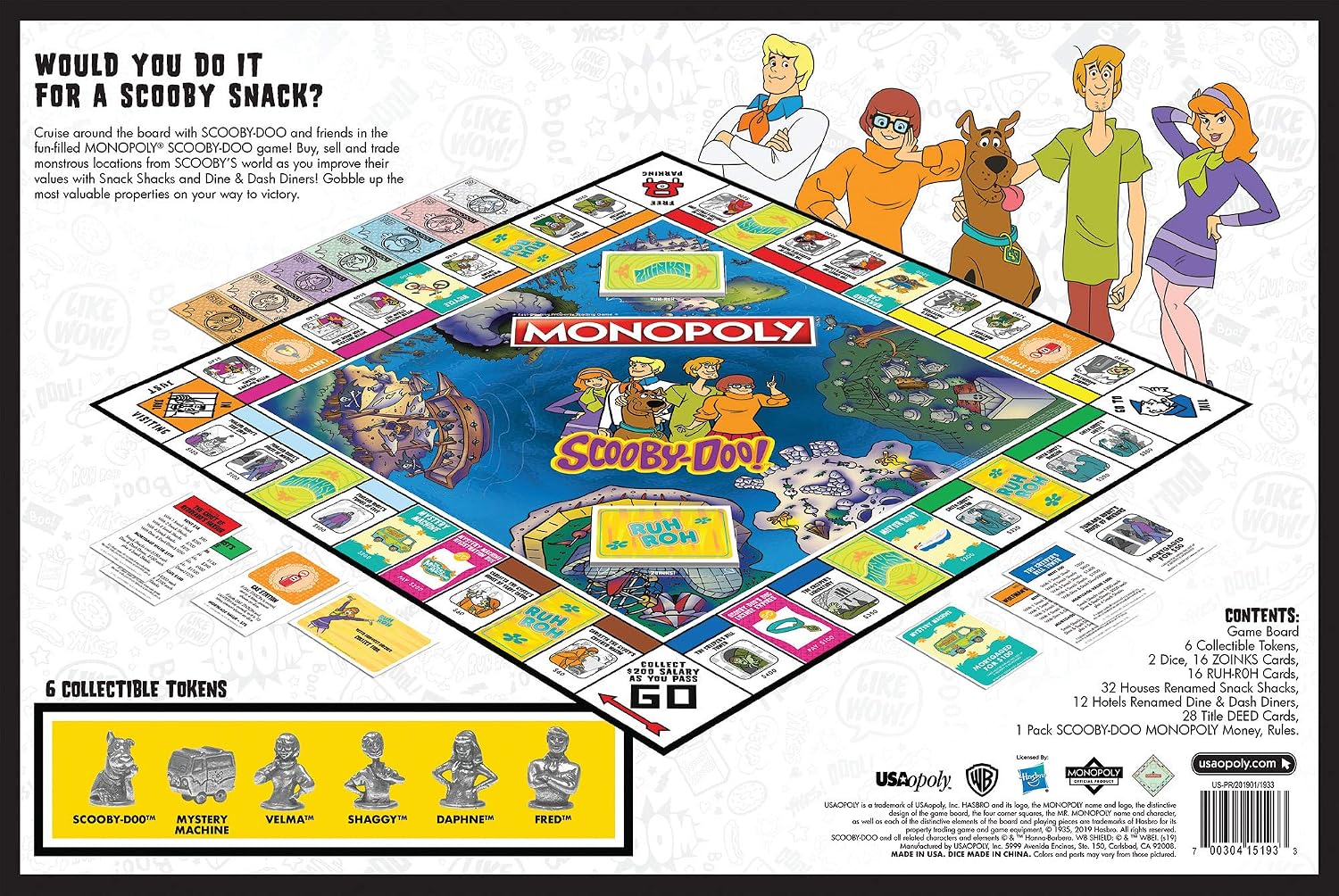 Thumbnail 4 de USAOPOLY Monopoly board game Scooby-Doo!