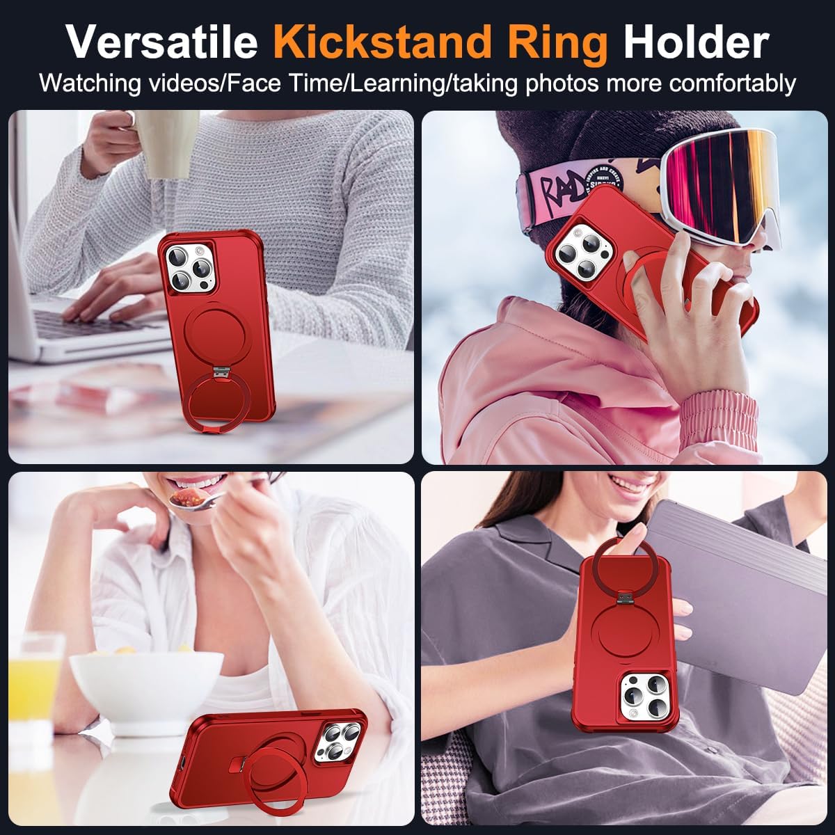 Thumbnail 4 de SKYLMW iPhone 15 Pro Case 6.1" Red