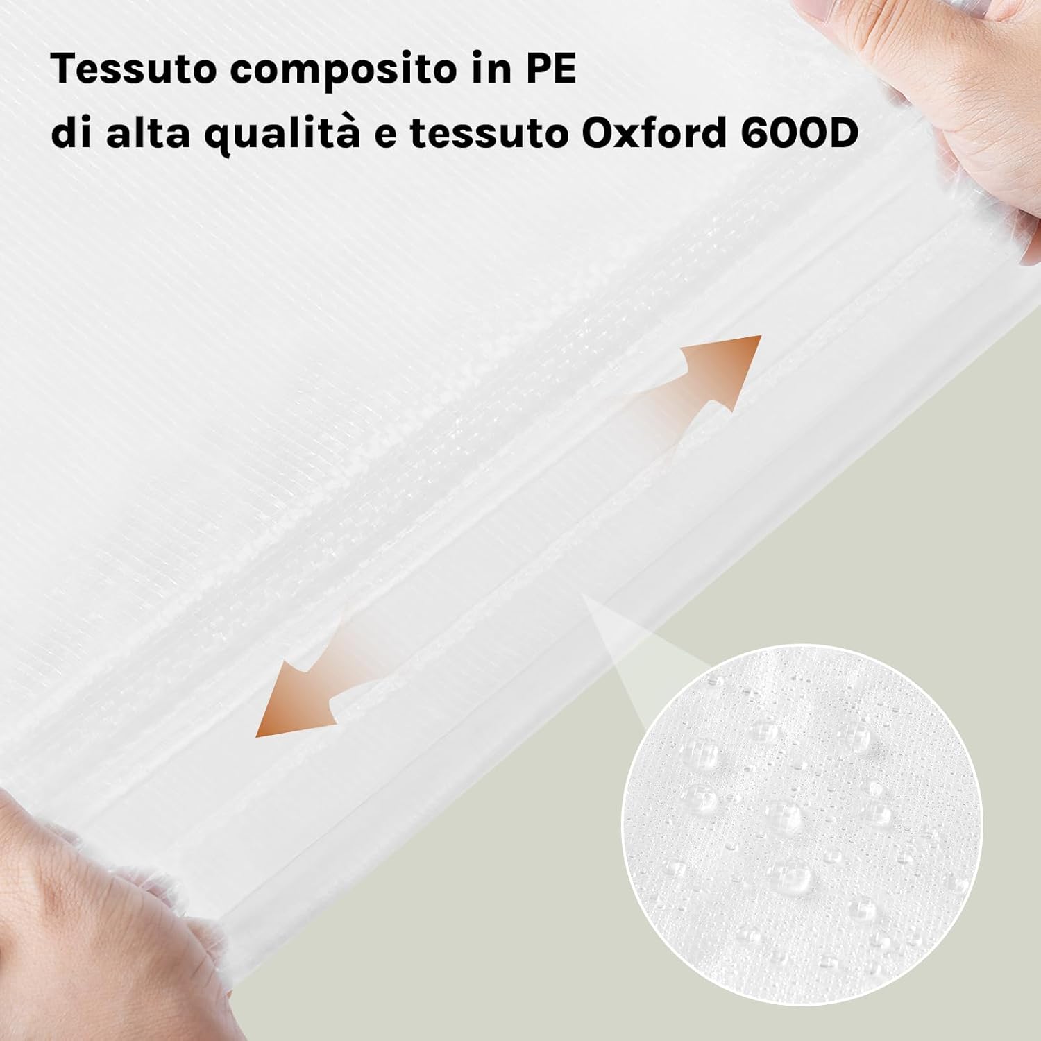 Thumbnail 3 de WOLTU Copertura protettiva per sedie e sdraio da esterno in PE 68x96x110/150 cm con telo anti-UV impermeabile