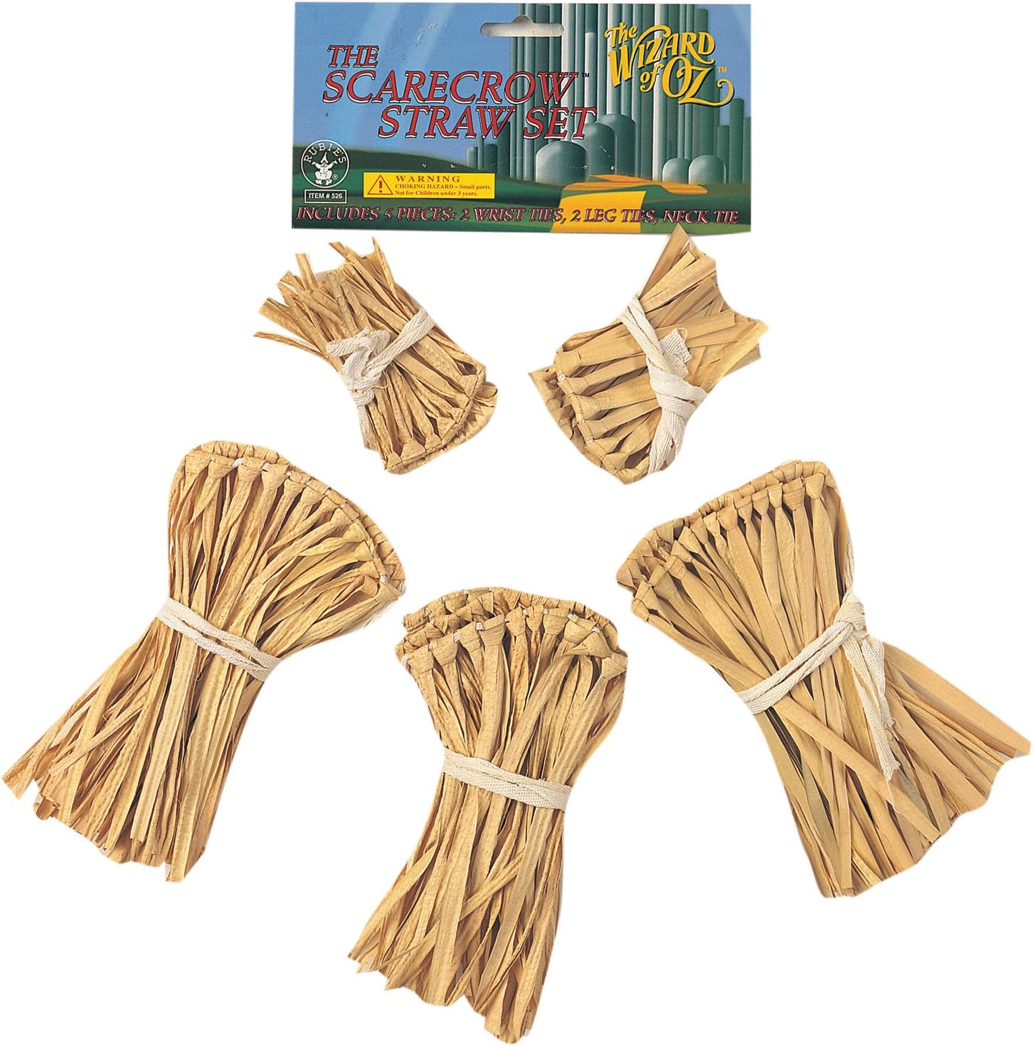 Detalle de Rubie's 526NS000 Wizard of Oz-vogelverschrikkeraccessoire met nek-, pols- en beenbanden