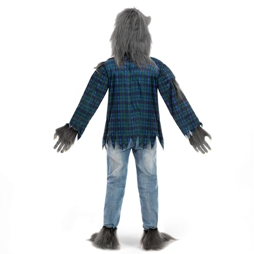 Detalle 2 de Spooktacular Creations children's werewolf costume, L (10–12 years)