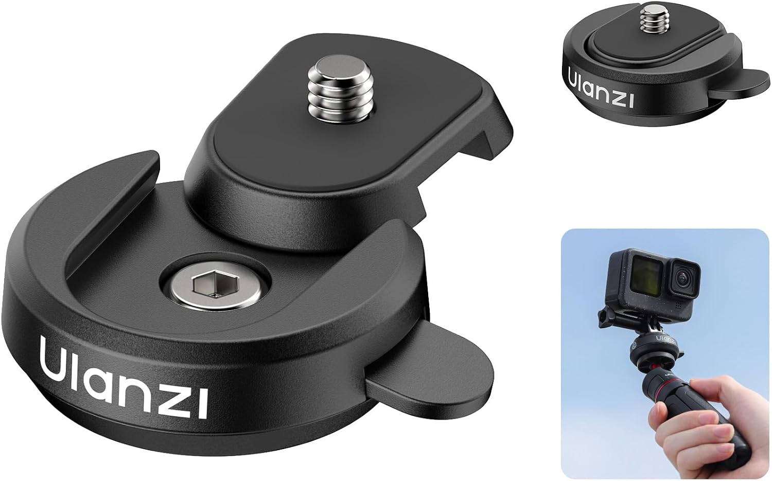Detalle de ULANZI CK01 fixation rapide 1/4"