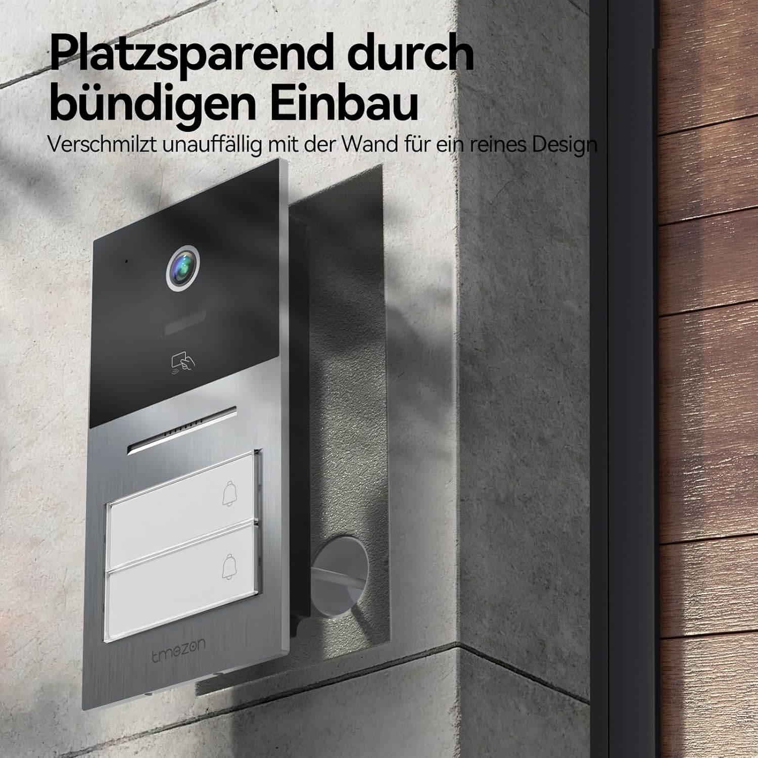Thumbnail 6 de TMEZON WLAN Video-Türsprechanlage fürs 2‑Familienhaus mit 7" IP-Farb-Touchscreen, 1080P und 2‑Draht