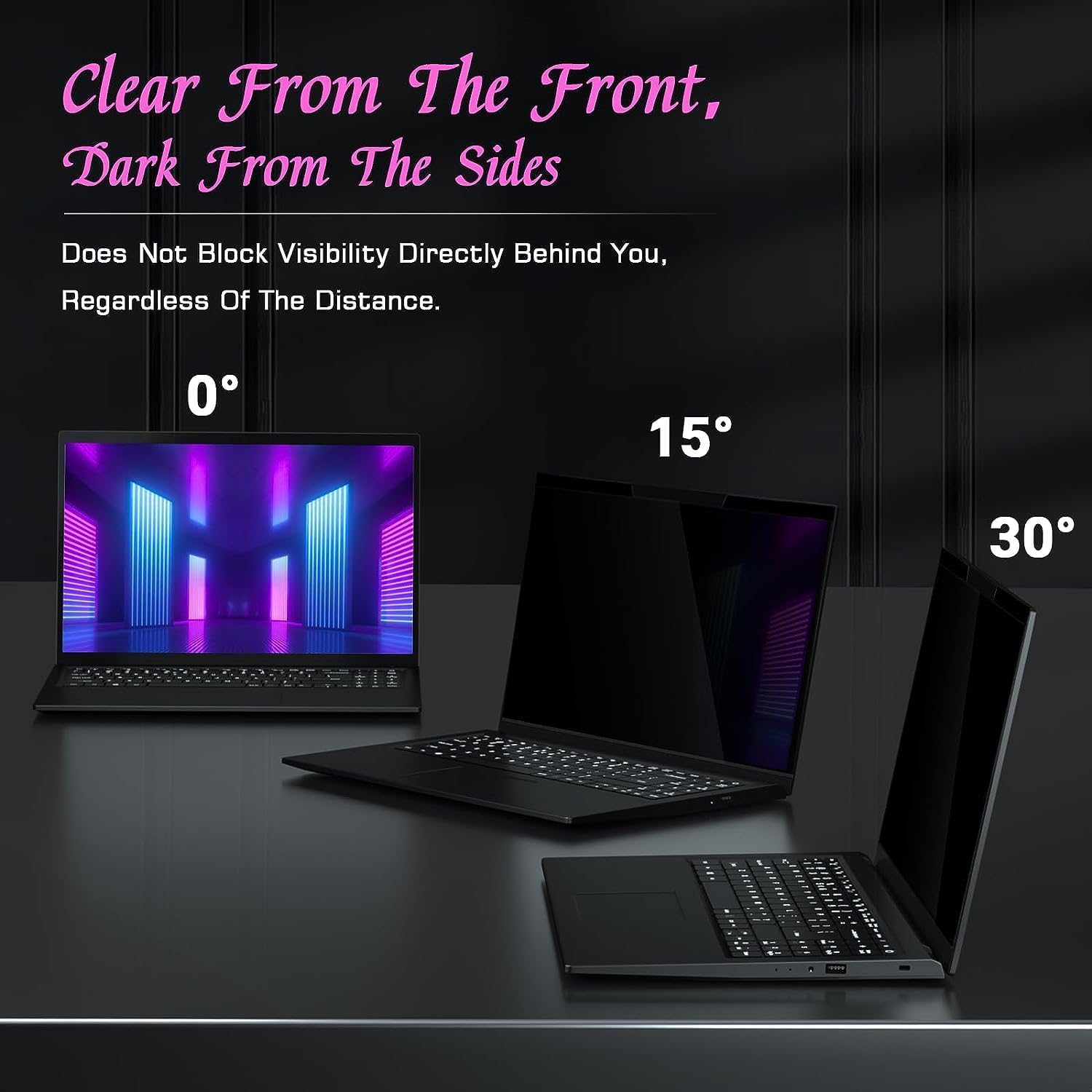 Detalle 2 de PYS PYS-CXFK14-16:10 14-Inch 16:10 Magnetic Privacy Screen, Anti-Glare