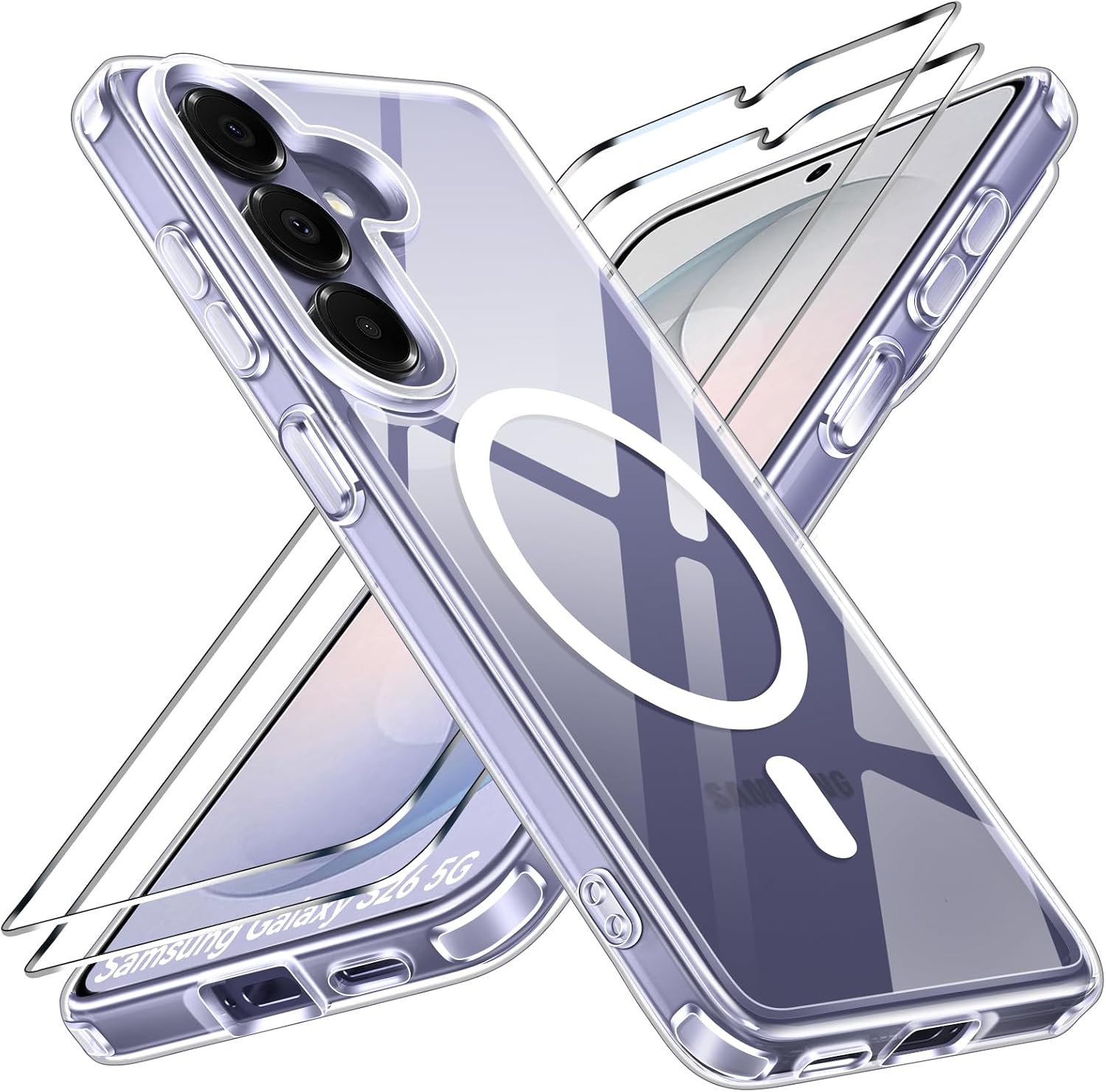 Detalle de ivoler für Samsung Galaxy S26 Hülle – magnetisch mit MagSafe, stoßfest und inkl. 2x Panzer Schutzglas