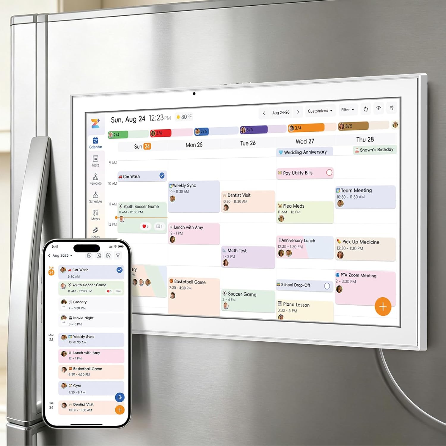 Detalle de JSUSOU Smart Digital Calendar 15.6-Inch