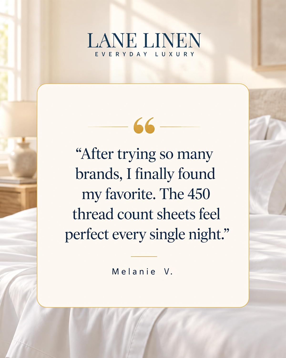 Thumbnail 4 de Lane Linen Cotton Queen Sheet Set, 450 Thread Count