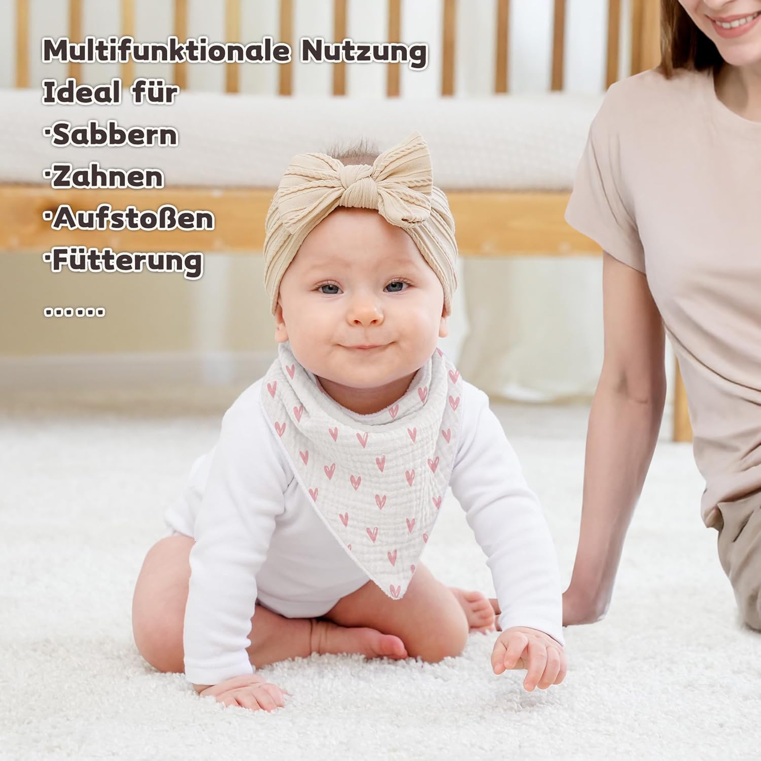 Detalle 2 de Susurration Lätzchen Baby Dreieckstuch 36 Monate