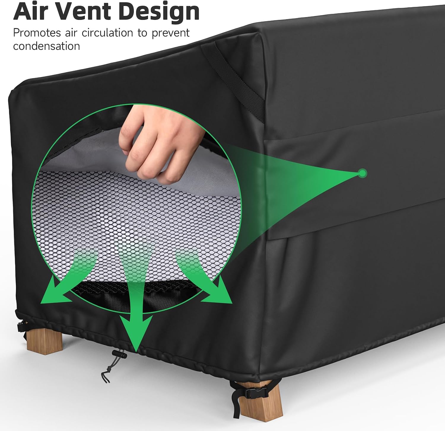 Detalle 2 de MR.COVER Outdoor Sofa Cover for 3-Seater Sofas