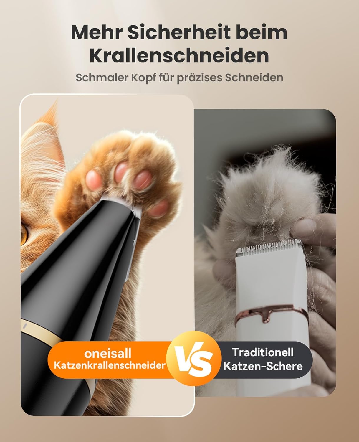 Thumbnail 3 de oneisall Paw Trim Pro Pfotentrimmer 2,54 cm ✂