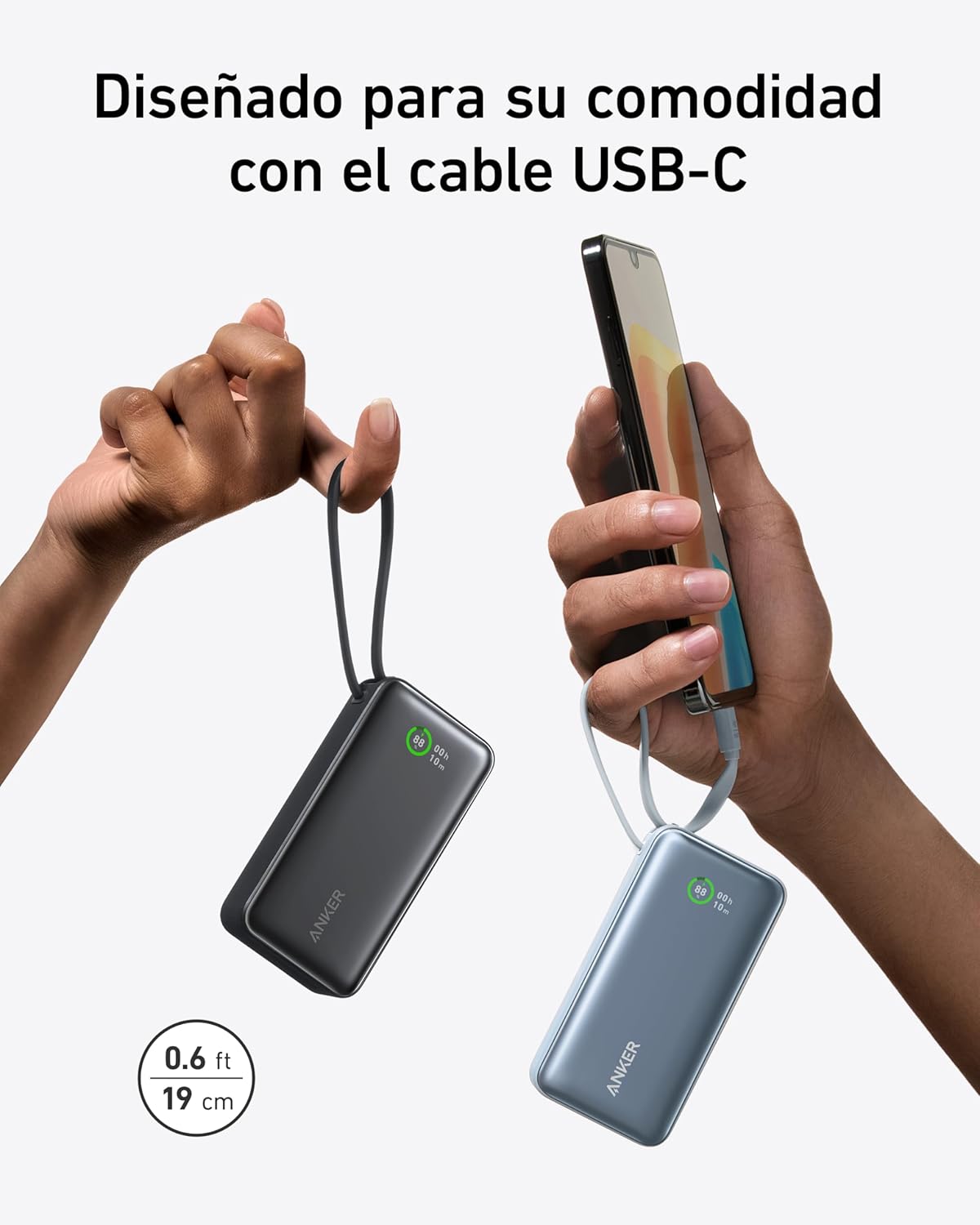 Detalle de Anker Nano 10,000 mAh Power Bank ⚡ USB-C/USB-A