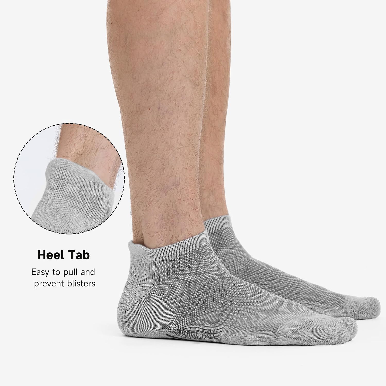 Thumbnail 6 de BAMBOO COOL Men's Athletic Ankle Socks, Cushioned 8-Pack with Arch Support