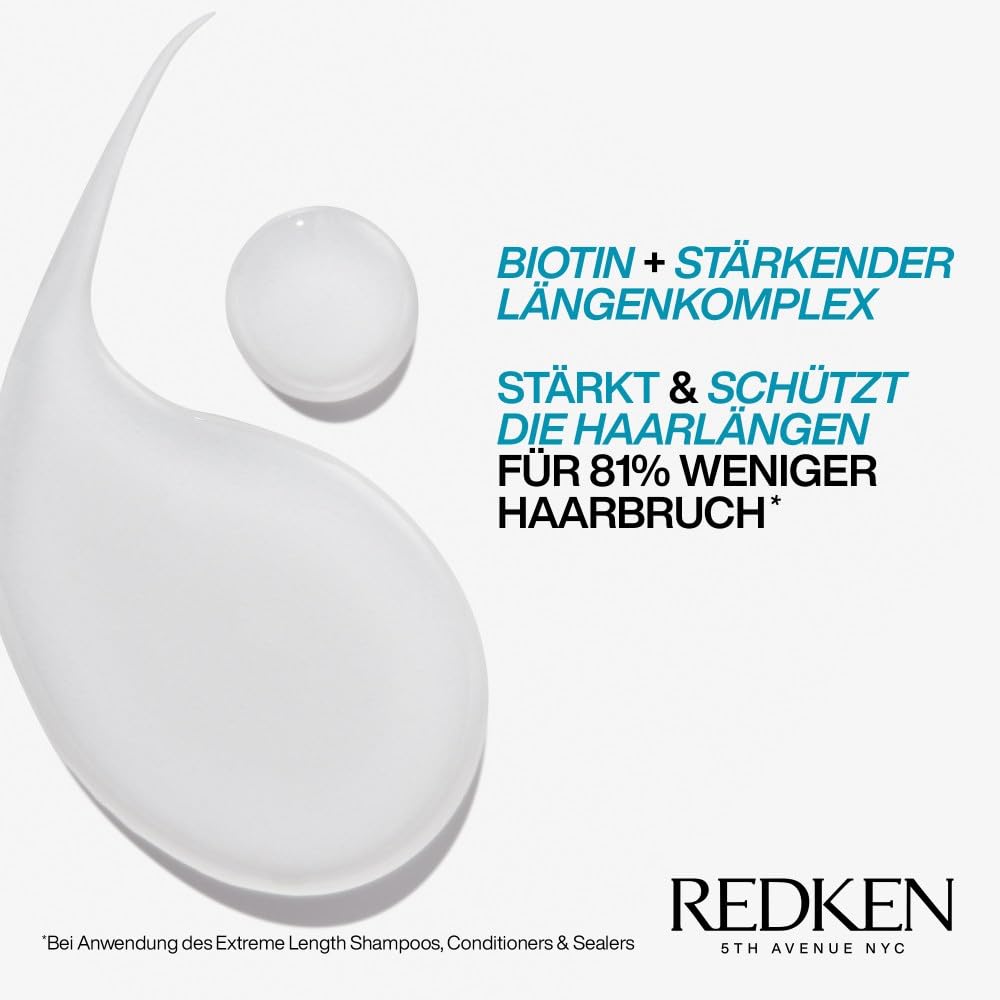 Thumbnail 2 de Redken Extreme Length Shampoo mit Biotin gegen Haarbruch – für lange & starke Haare (1 x 300 ml)