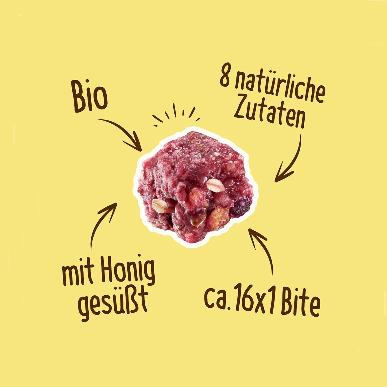 Thumbnail 2 de HAFERVOLL Minis Raspberry & Banana 8x 65g – Bio-zertifiziert, mit Honig gesüßt, perfekt zum Teilen