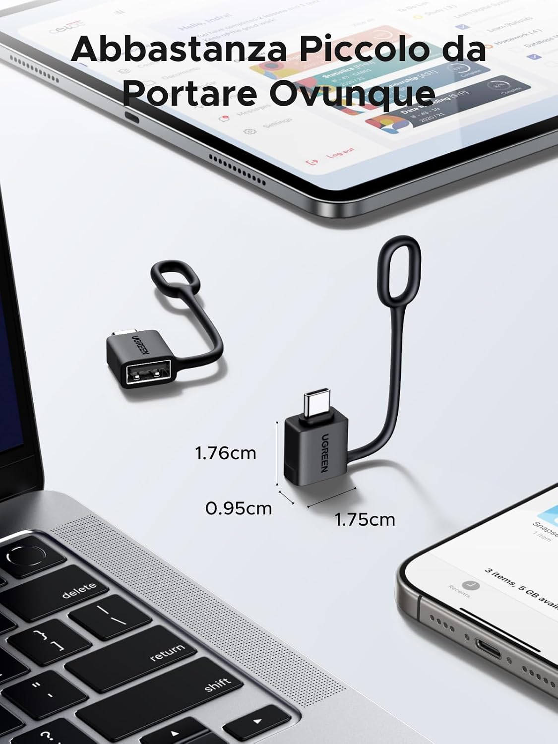 Thumbnail 6 de UGREEN Adattatore USB C USB A 3.2 10Gbps OTG 2 pezzi