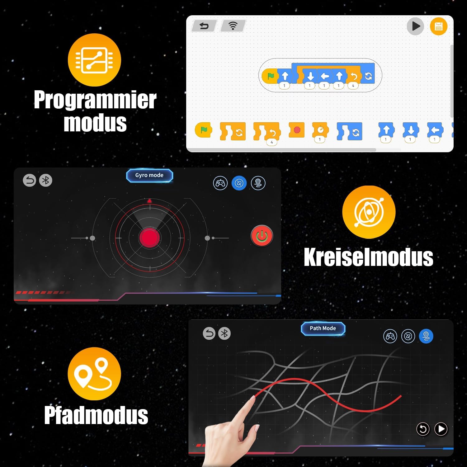 Thumbnail 5 de Technic Roboter Bauspielzeug für Kinder (5 in 1) mit App & Fernsteuerung, 16 LED Mimik, 373-teilig