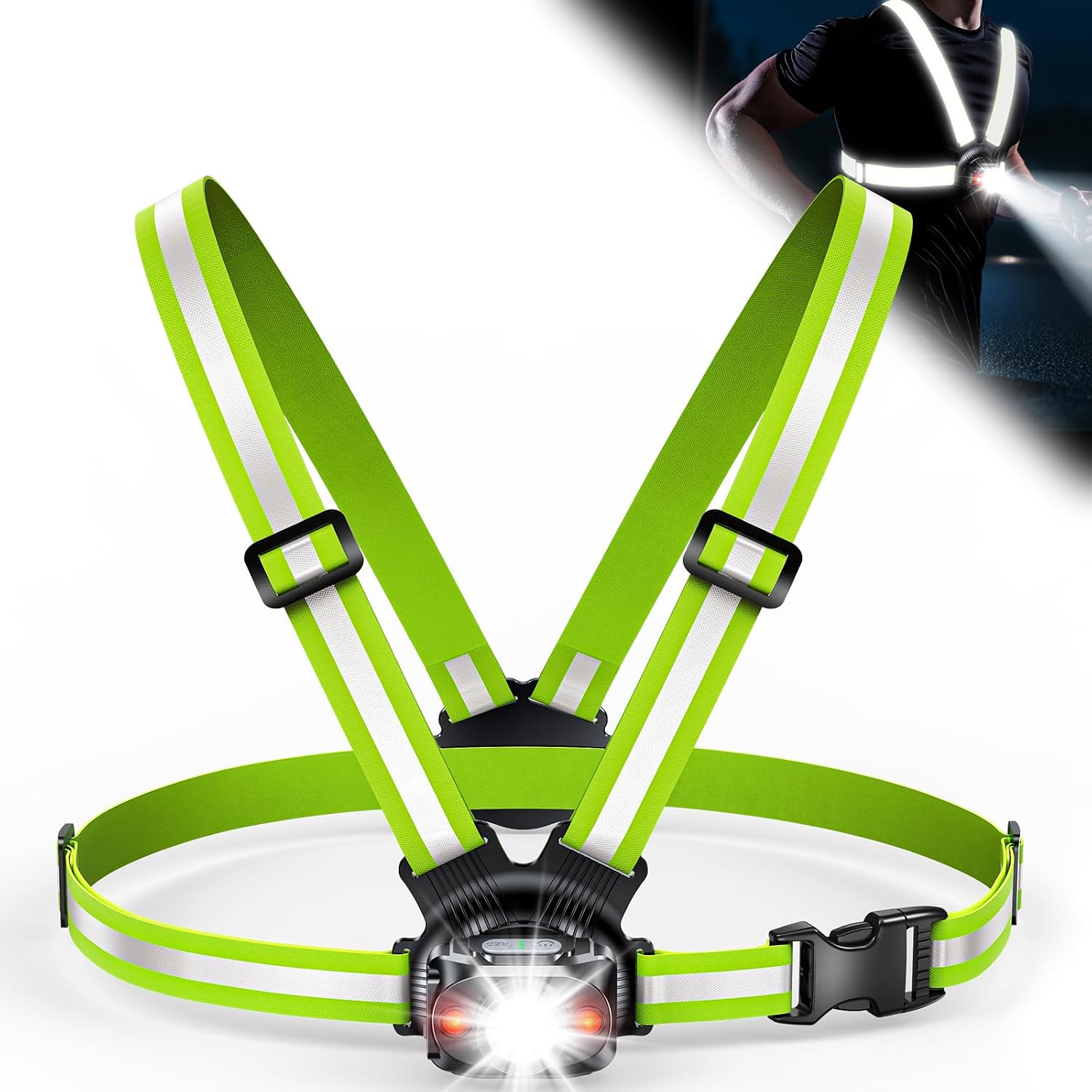 Detalle de ISEYOU Running Chest Light 500 lumens