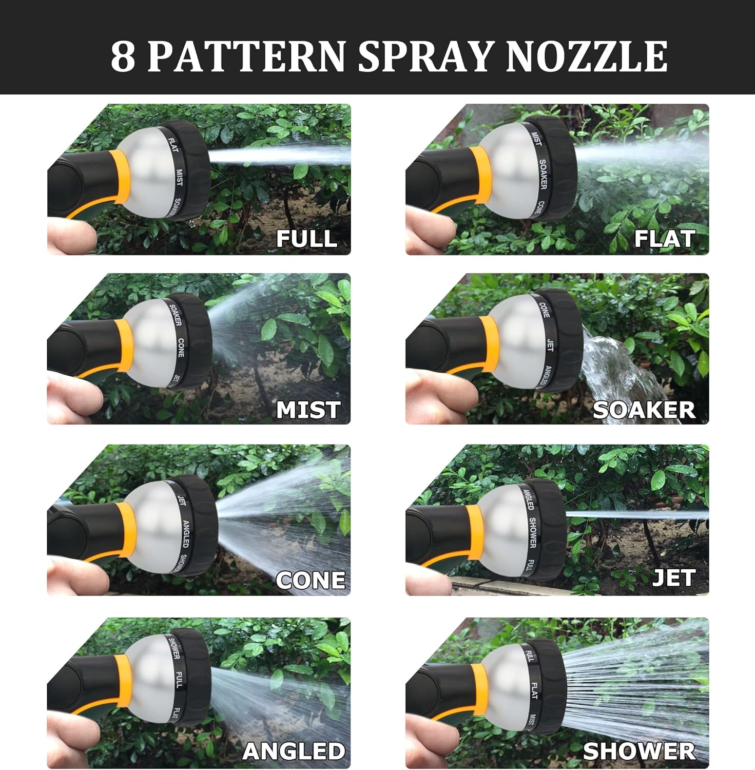 Thumbnail 3 de TheFitLife Metal Garden Hose Pipe (30m): Durable, kink-free Stainless Steel Hose with Sprayer Nozzle
