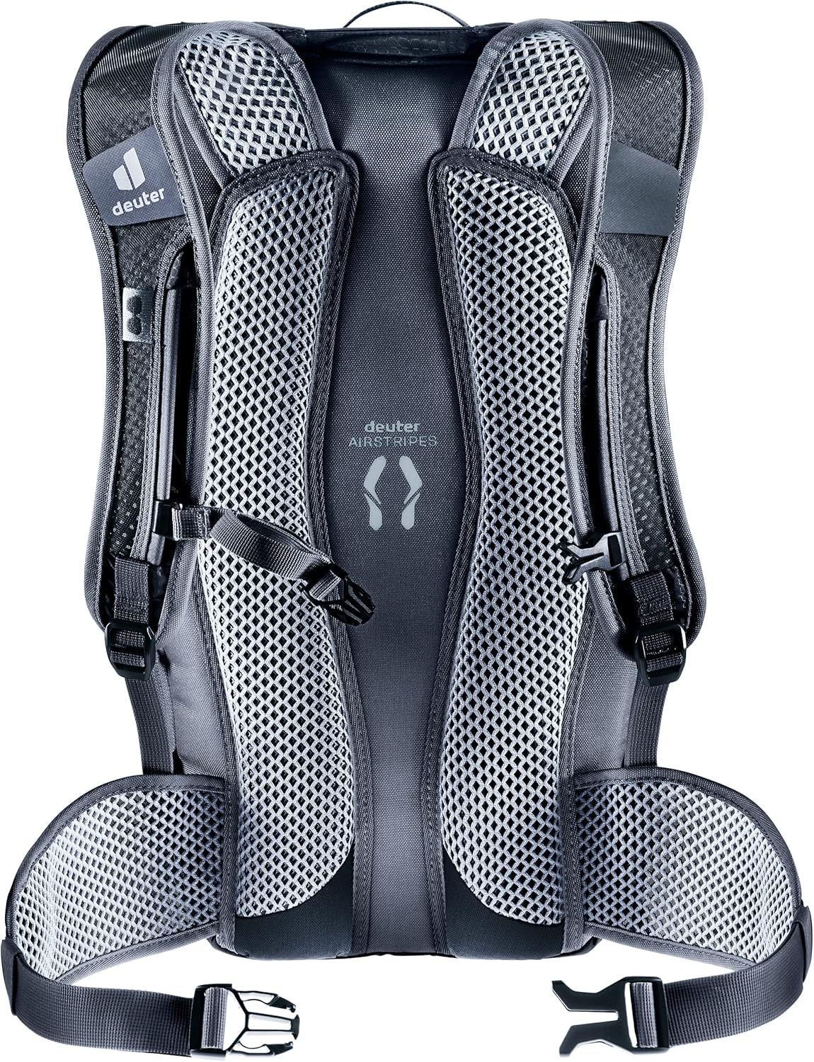 Detalle de Deuter Race 16 Fahrradrucksack – kompakt, belüftend und umweltbewusst