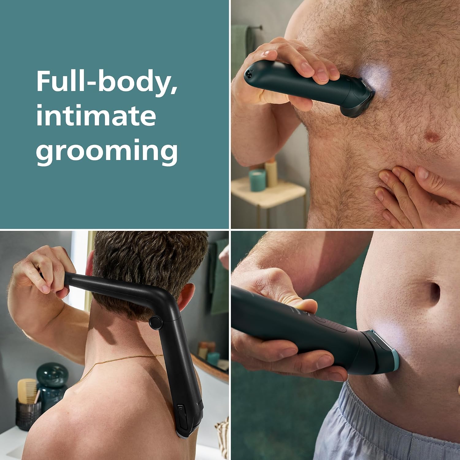 Thumbnail 1 de Philips Body Groomer 7000 Series BG7485/30 – Men’s body trimmer with 2D flexing head & Triple Protect shave system