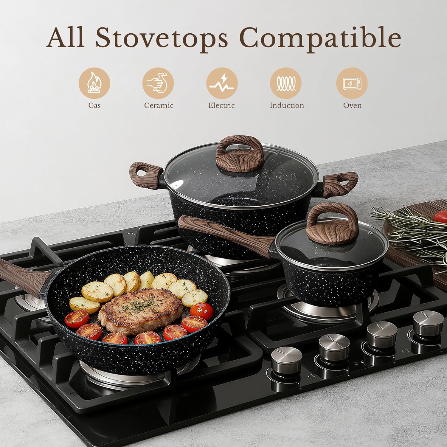Thumbnail 3 de EWFEN 25-Piece Nonstick Ceramic Set