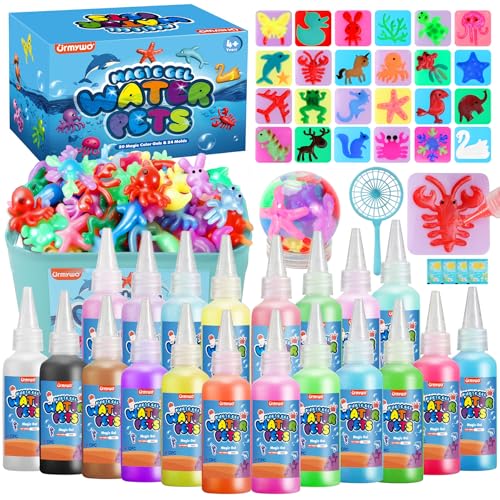 Detalle de URMYWO Magic Water Elf – Kit Créatif Enfant (20 gels + 24 moules) pour animaux marins magiques