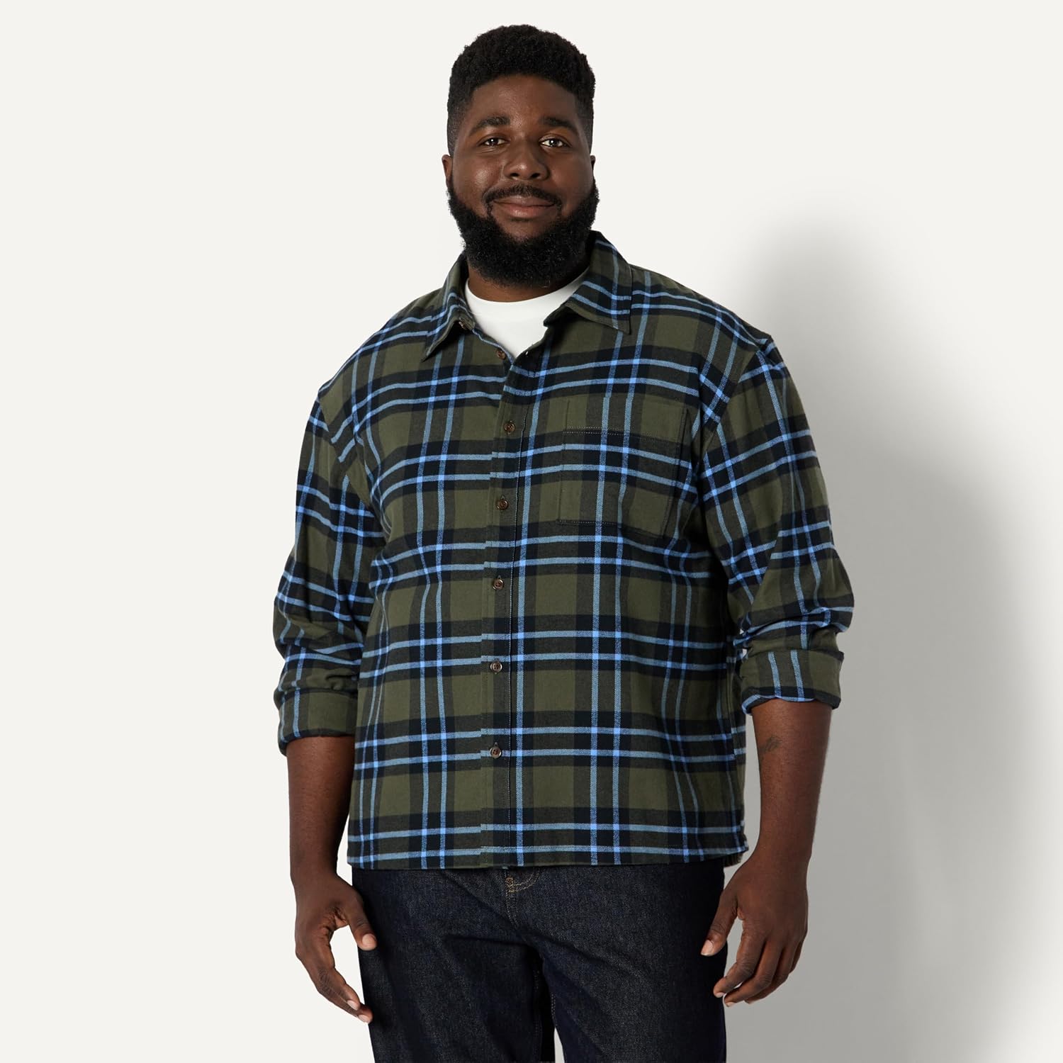 Thumbnail 5 de Amazon Essentials Men's Relaxed-Fit Long-Sleeve Flannel Shirt