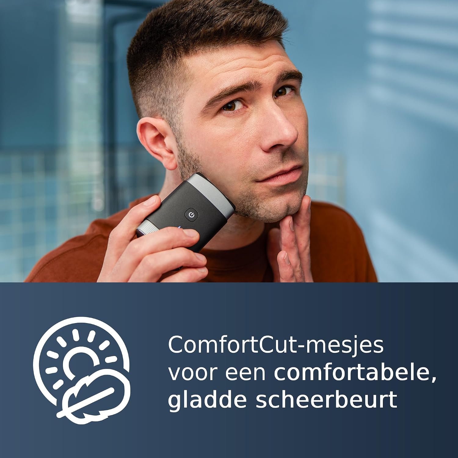 Detalle de Philips PQ888/06 compact scheerapparaat voor nat en droog scheren