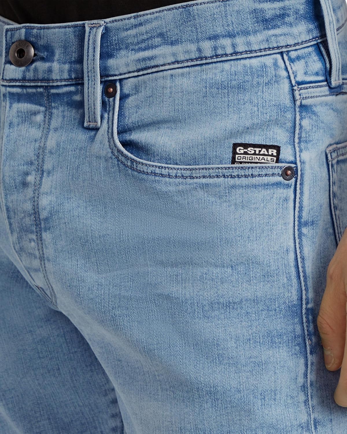 Detalle 2 de G-Star Herren 3301 Slim Jeans – Slim Fit mit Midrise und klassischem Five-Pocket-Design