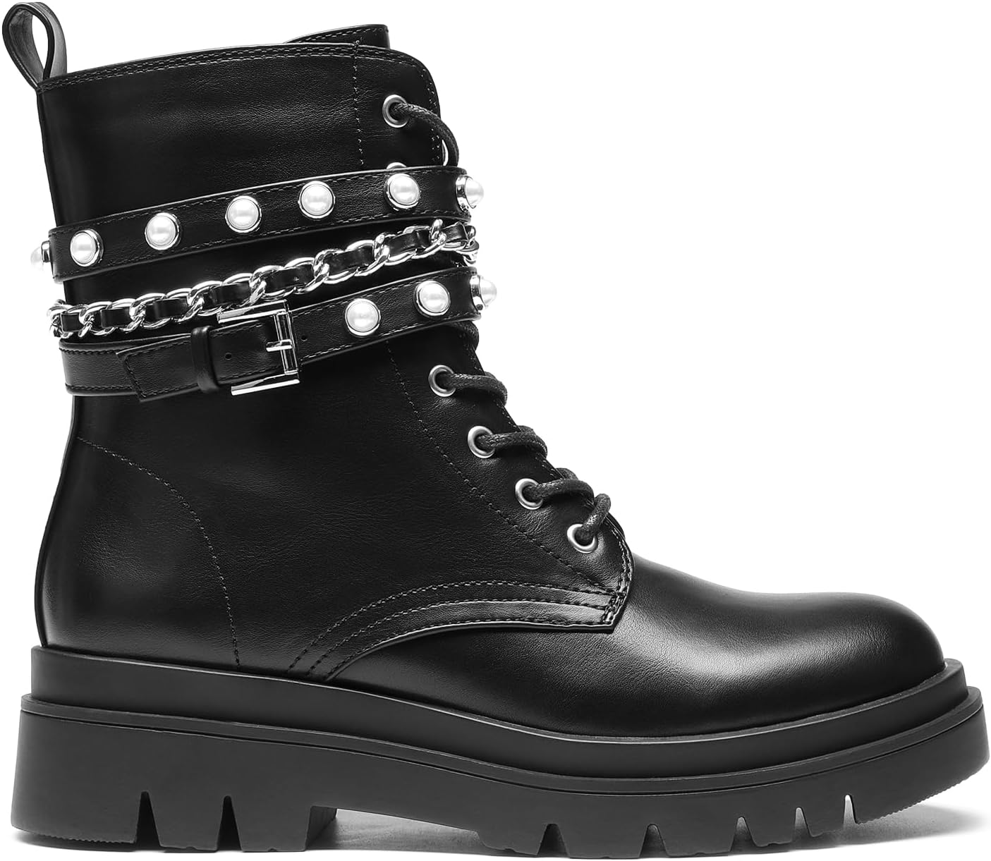 Detalle 1 de DREAM PAIRS Women's Combat Boots with a 2-Inch Heel
