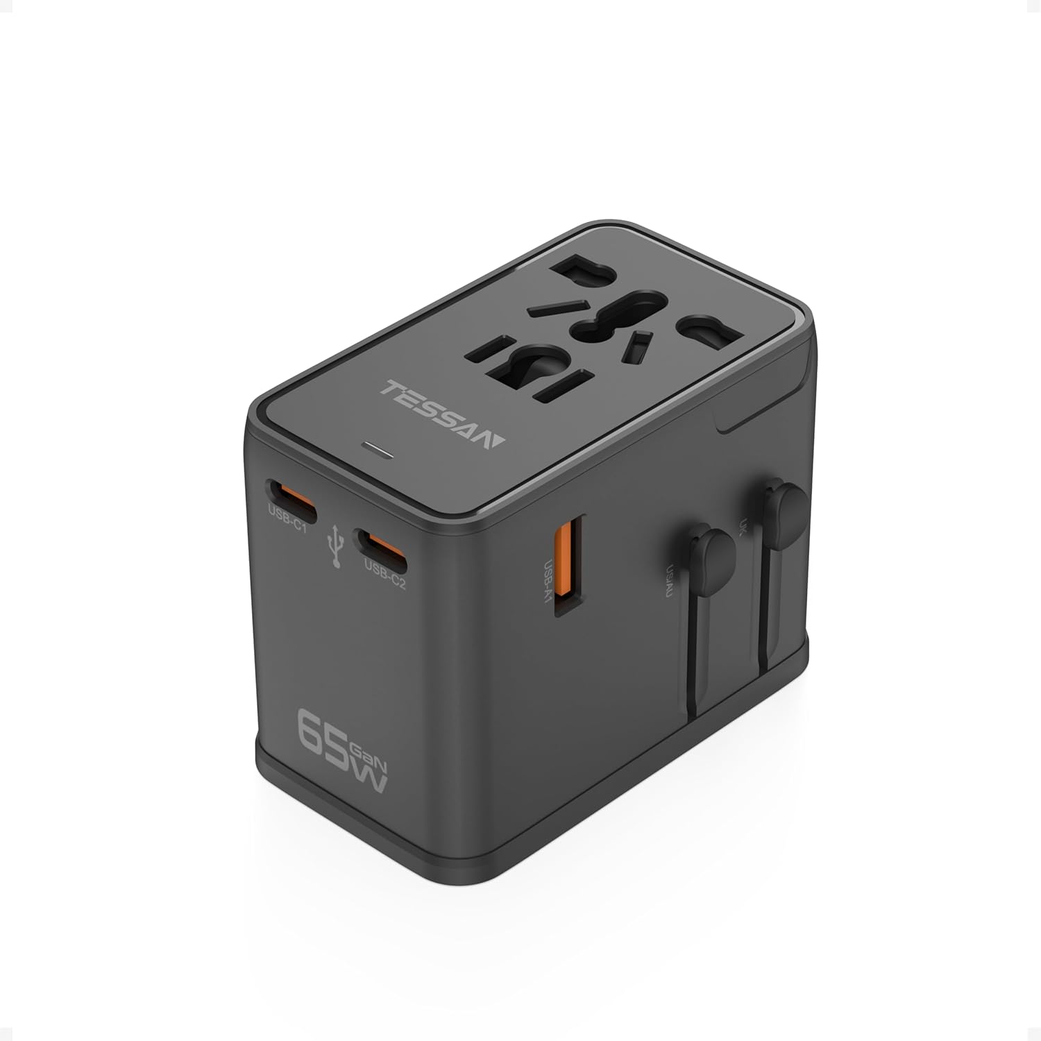 Detalle de TESSAN 65W GaN Reiseadapter für Welt